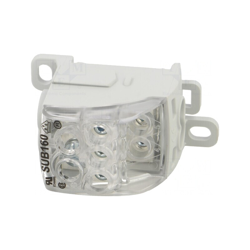 Bloc de Distribuție 10mm2, 16mm2, 25mm2 Piste 1 | Electronic-mag.ro | Componente Electronice