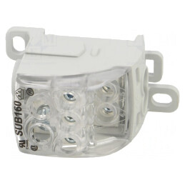 Bloc de Distribuție 10mm2, 16mm2, 25mm2 Piste 1 | Electronic-mag.ro | Componente Electronice