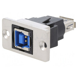 Adaptor USB A la USB B SLIM 3.0 Aurit Metal | Electronic-mag.ro | Componente Electronice
