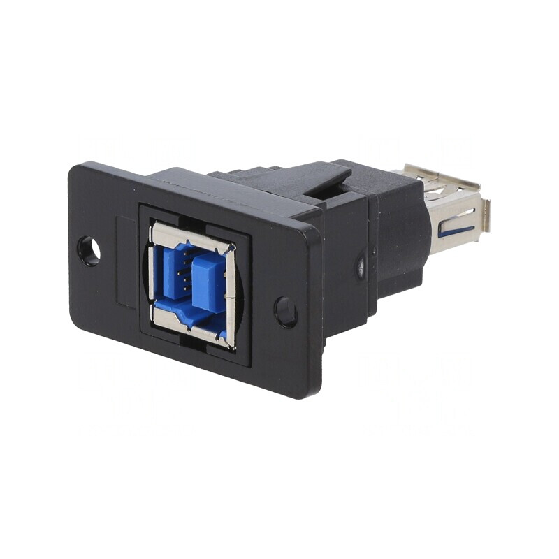 Adaptor USB A la USB B SLIM 3.0 Aurit Metal | Electronic-mag.ro | Componente Electronice