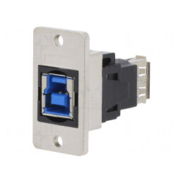 Adaptor USB A-B Slim 3.0 Metal Aurit | Electronic-mag.ro | Componente Electronice