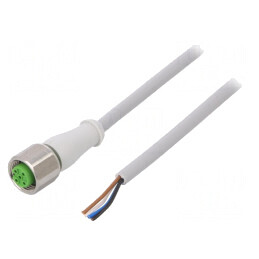 Cablu de Conectare M12 4P 3m 250VAC | Electronic-mag.ro | Componente Electronice