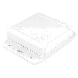 Carcasă Universală 120x120x37mm cu Lame de Fixare Gri | Electronic-mag.ro | Componente Electronice