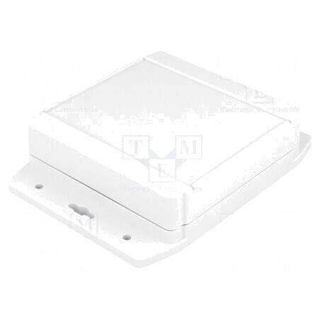 Carcasă Universală 120x120x37mm cu Lame de Fixare Gri | Electronic-mag.ro | Componente Electronice