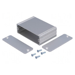 Carcasă aluminiu gri AKG 71x50x24mm | Electronic-mag.ro | Componente Electronice