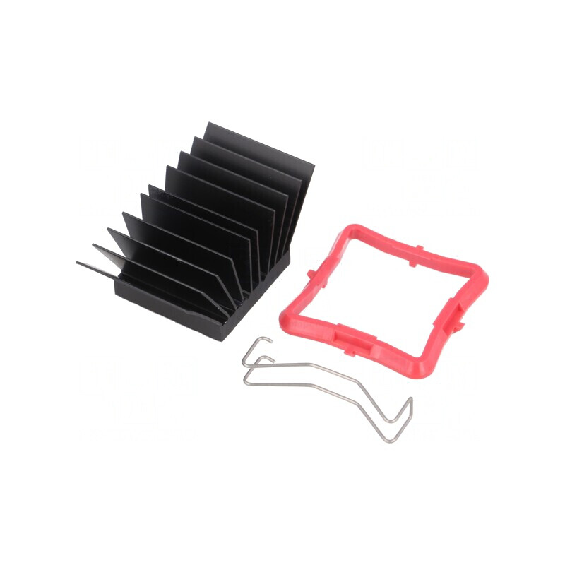 Radiator extrudat cu aripioare BGA negru 27x27mm | Electronic-mag.ro | Componente Electronice Radiator extrudat cu aripioare BGA negru 27x27mm | Electronic-mag.ro | Componente Electronice