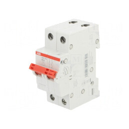 Separator-întrerupător Poli 2 pentru șină DIN 40A 415VAC | Electronic-mag.ro | Componente Electronice