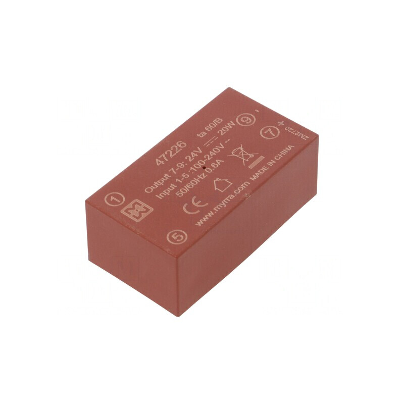 Convertor AC/DC 20W 24VDC | Electronic-mag.ro | Componente Electronice