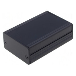 Carcasă aluminiu neagră 55x80x28 mm | Electronic-mag.ro | Componente Electronice