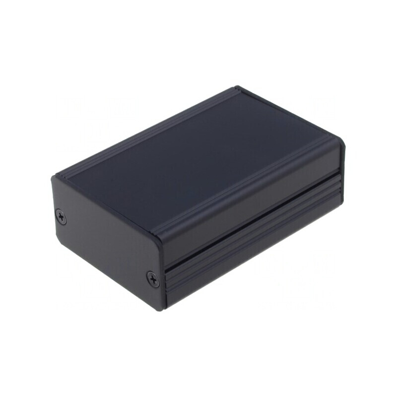 Carcasă aluminiu neagră 55x80x28 mm | Electronic-mag.ro | Componente Electronice