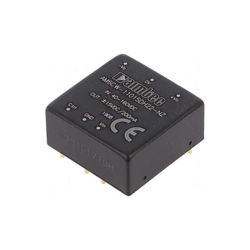 Convertor DC/DC 6W 40-160V Input 15VDC Output | Electronic-mag.ro | Componente Electronice