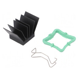 Radiator BGA Negru 19x19mm | Electronic-mag.ro | Componente Electronice