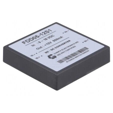 Convertor DC/DC 6W 9-18V la 12V 500mA | Electronic-mag.ro | Componente Electronice