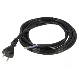 Cablu Alimentare Negru 4m 2x1,5mm 16A | Electronic-mag.ro | Componente Electronice