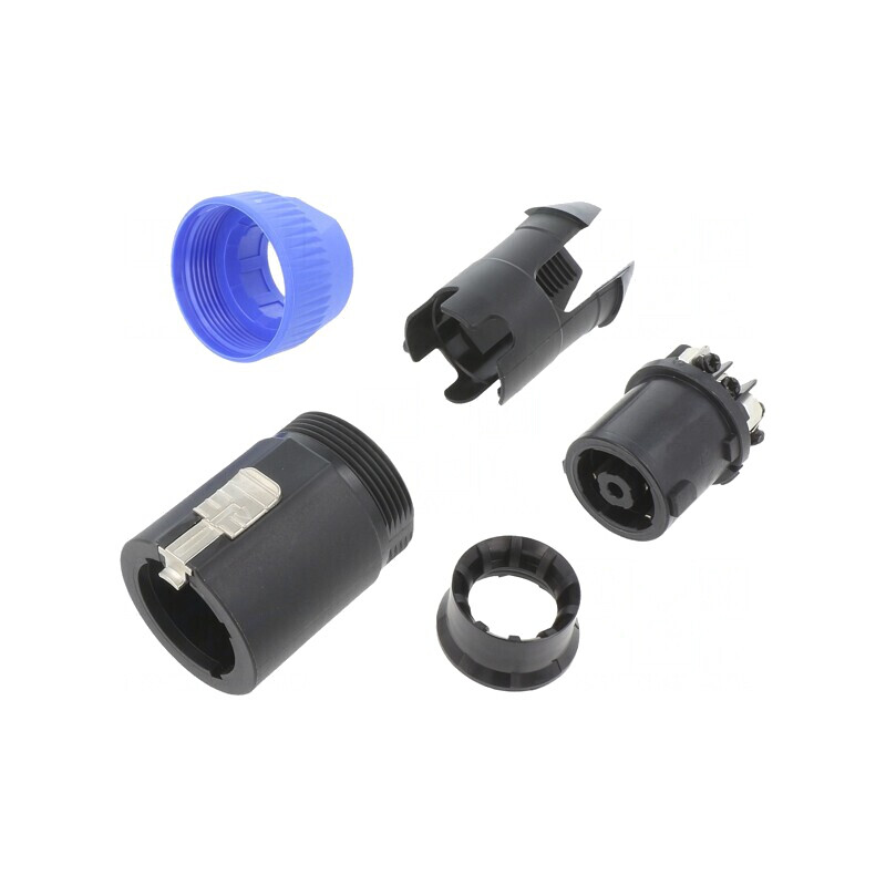 Conector SpeakON Montare pe Cablu 230V 20A NL8FC | Electronic-mag.ro | Componente Electronice
