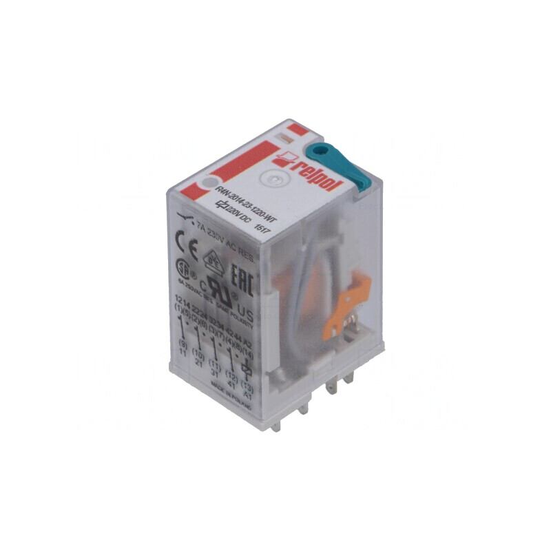 Releu electromagnetic 4PDT 220VDC 6A | Electronic-mag.ro | Componente Electronice Releu electromagnetic 4PDT 220VDC 6A | Electronic-mag.ro | Componente Electronice