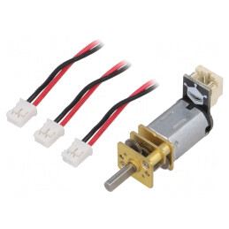 Motor DC cu Transmisie 6V 1A 220RPM Ax Crestătură D | Electronic-mag.ro | Componente Electronice