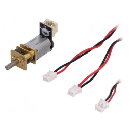 Motor: DC | cu transmisie | 1÷6VDC | 100mA | Ax: crestătură D | 30: 1 | 3mm | FIT0467