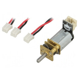 Motor: DC | cu transmisie | 1÷6VDC | 350mA | Ax: crestătură D | 50: 1 | 3mm | FIT0468