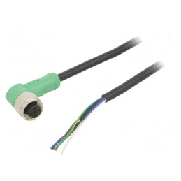 Cablu de Conectare M12 5P 5m în Unghi PVC 60VAC 4A | Electronic-mag.ro | Componente Electronice