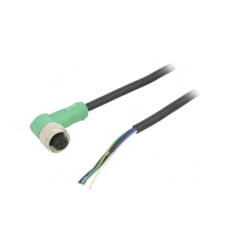 Cablu de Conectare M12 5P 5m în Unghi PVC 60VAC 4A | Electronic-mag.ro | Componente Electronice