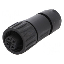 Conector Circular 4-PIN Mamă cu Șurub pe Cablu | Electronic-mag.ro | Componente Electronice