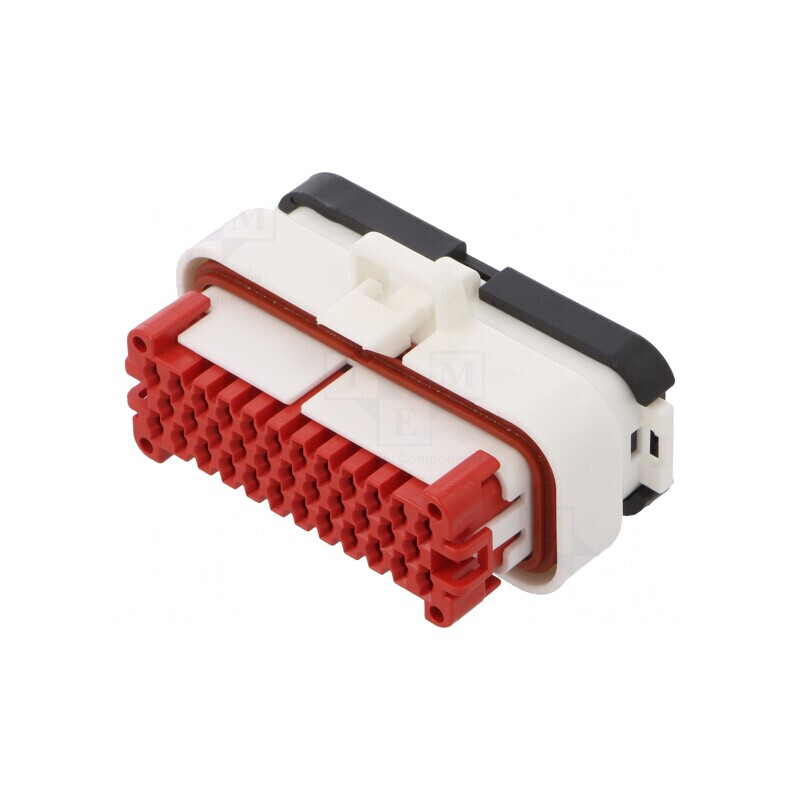 Conector automotive AMPSEAL 35 pini mamă albă pe cablu | Electronic-mag.ro | Componente Electronice