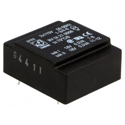 Transformator Încapsulat 1VA 18V 27mA PCB | Electronic-mag.ro | Componente Electronice