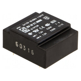 Transformator încapsulat 1VA 115VAC 7.5V 67mA | Electronic-mag.ro | Componente Electronice