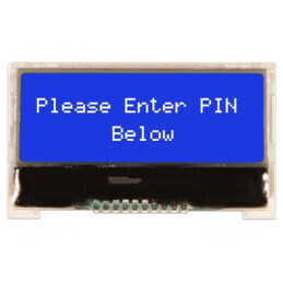 Afișaj LCD Alfanumeric 16x2 COG STN Negativ LED Albastru 3.3V | Electronic-mag.ro | Componente Electronice