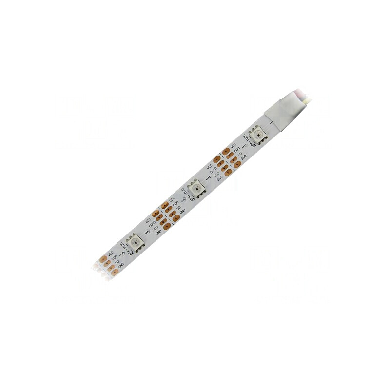 Bandă LED RGB Programabilă 5V 60 LED-uri/m 12mm PCB Albă | Electronic-mag.ro | Componente Electronice