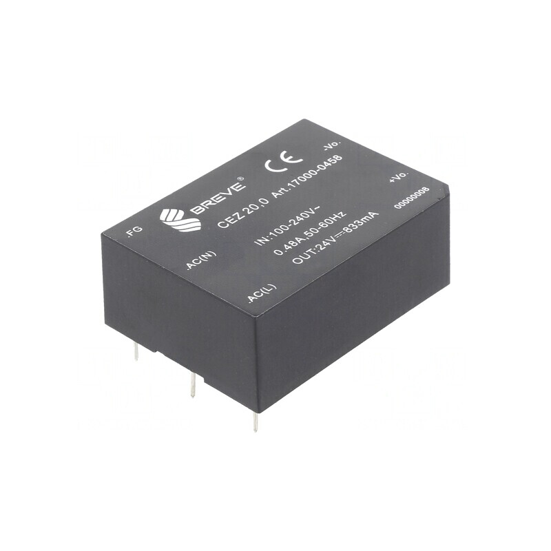 Convertor AC/DC 20W 24VDC | Electronic-mag.ro | Componente Electronice