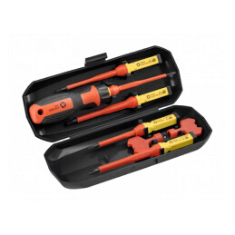 Set Șurubelnițe Izolate 1kVAC Phillips și Plată 8 Buc. | Electronic-mag.ro | Componente Electronice