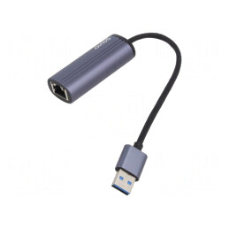 Adaptor USB Fast Ethernet 3.1 Gri 10/100/1000Mbps PnP | Electronic-mag.ro | Componente Electronice