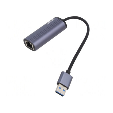 Adaptor USB Fast Ethernet 3.1 Gri 10/100/1000Mbps PnP | Electronic-mag.ro | Componente Electronice
