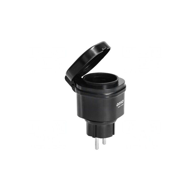 Soclu de rețea 230V IP44 30m negru | Electronic-mag.ro | Componente Electronice