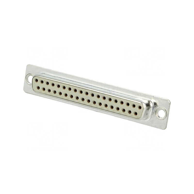Mufă D-Sub 37 PIN Mamă Lipire Contacte Întoarse | Electronic-mag.ro | Componente Electronice