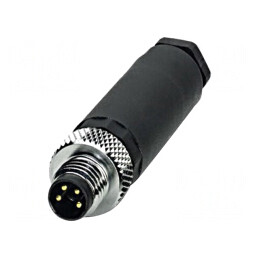 Conector M8 Tată 4 Pin Drept pe Cablu 4A 30V | Electronic-mag.ro | Componente Electronice