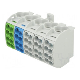 Bloc de distribuție cu 5 piste TS35, 16-25mm2 | Electronic-mag.ro | Componente Electronice