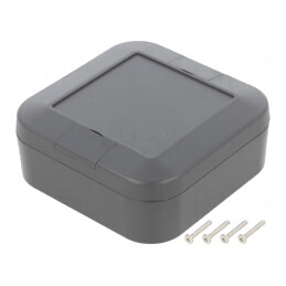 Carcasă Universală WP ABS Grafit IP67 100x100x40mm | Electronic-mag.ro | Componente Electronice