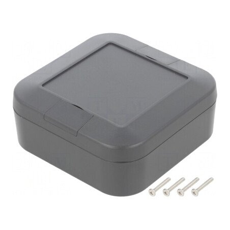 Carcasă Universală WP ABS Grafit IP67 100x100x40mm | Electronic-mag.ro | Componente Electronice