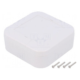 Carcasă universală 100x100x40mm gri deschis | Electronic-mag.ro | Componente Electronice