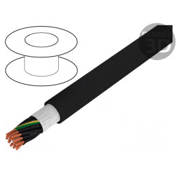 Cablu electric rotund HELULIGHT® 18G1,5mm2 PVC negru | Electronic-mag.ro | Componente Electronice