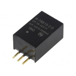 Convertor DC/DC 30W 18-32V la 15V 2A SIP3 | Electronic-mag.ro | Componente Electronice