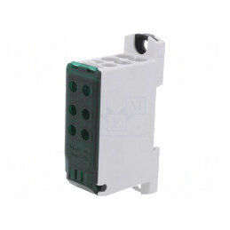 Bloc Distribuție Piste 1 Borne 8 Lățime 24.3mm | Electronic-mag.ro | Componente Electronice