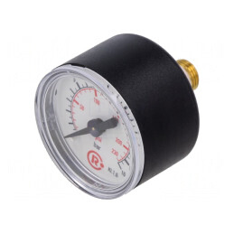 Manometru 0-16 bar 40mm pentru lichide și gaze inerte | Electronic-mag.ro | Componente Electronice