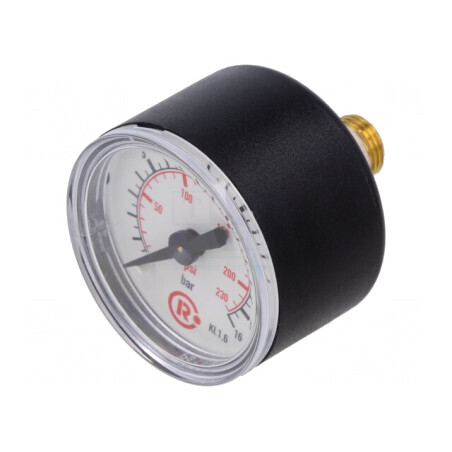 Manometru 0-16 bar 40mm pentru lichide și gaze inerte | Electronic-mag.ro | Componente Electronice