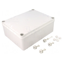 Carcasă universală gri IP55 pentru perete 170x220x80mm | Electronic-mag.ro | Componente Electronice