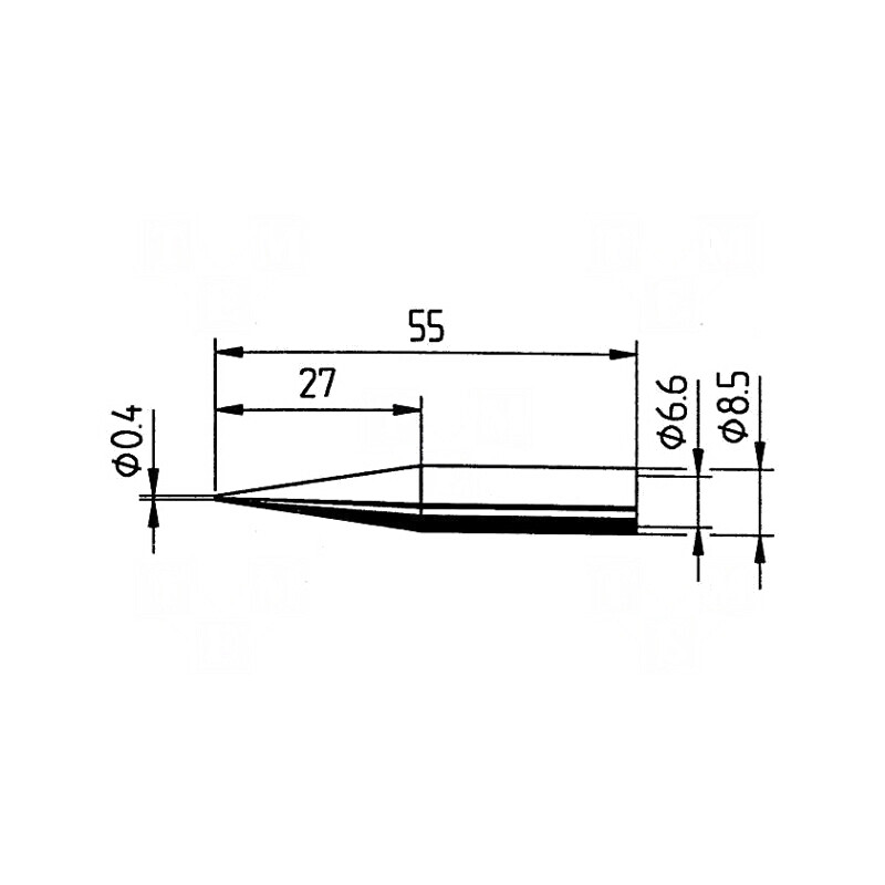 Vârf 0,4mm pentru ciocan de lipit stație | Electronic-mag.ro | Componente Electronice