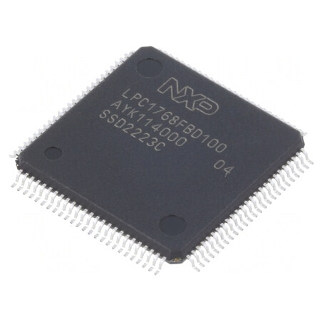 Microcontroler ARM 32kB SRAM 512kB Flash LQFP100 LPC1768FBD100K | Electronic-mag.ro | Componente Electronice